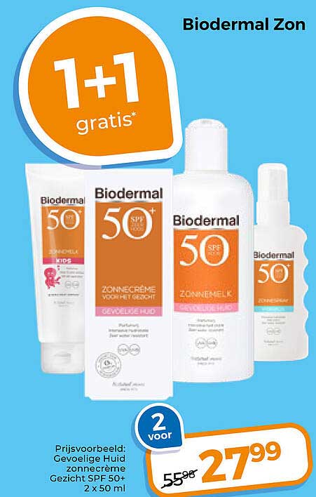 Biodermal Zon 1+1 gratis