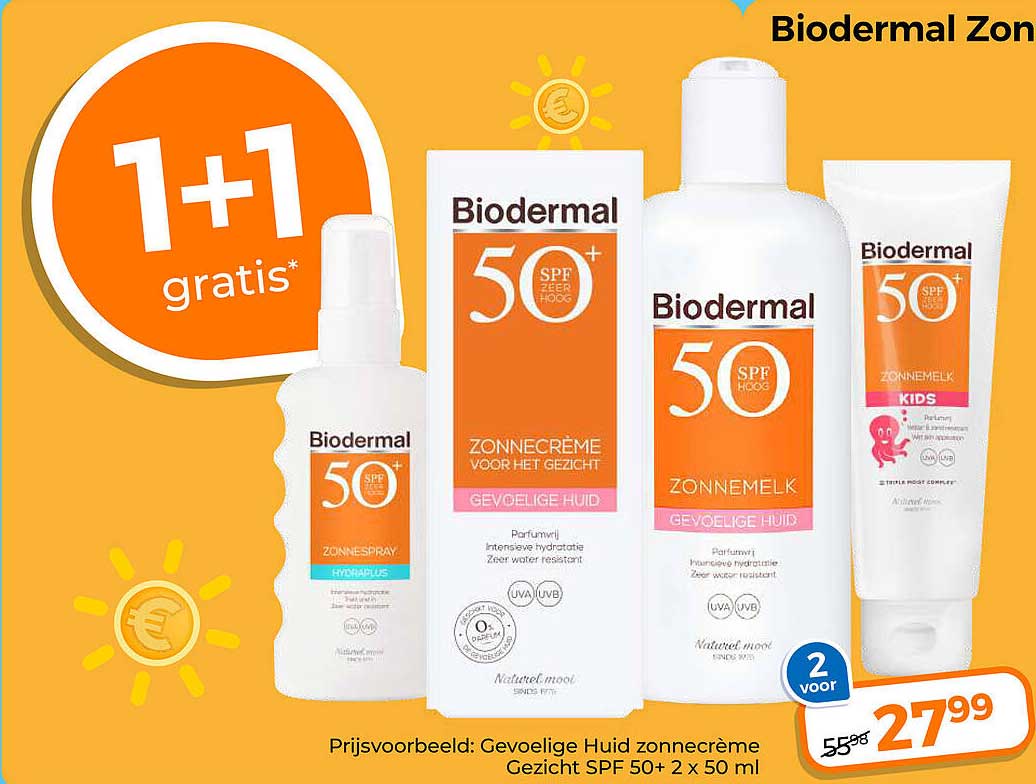 Biodermal Zon 1+1 gratis