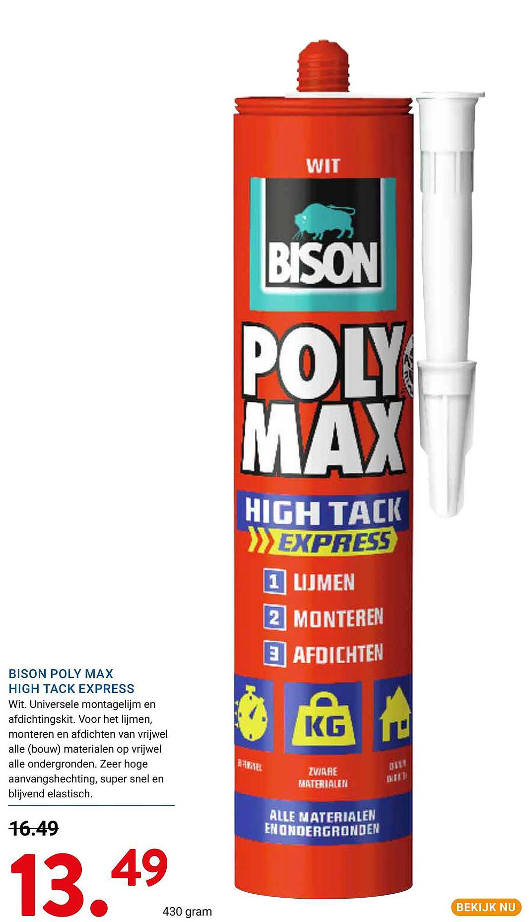 BISON POLY MAX HIGH TACK EXPRESS