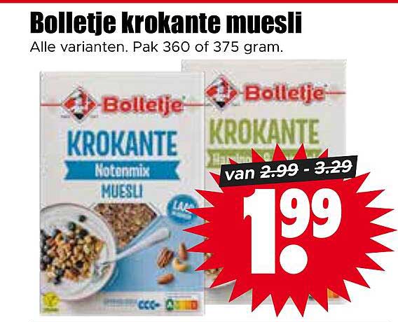Bolletje krokante muesli