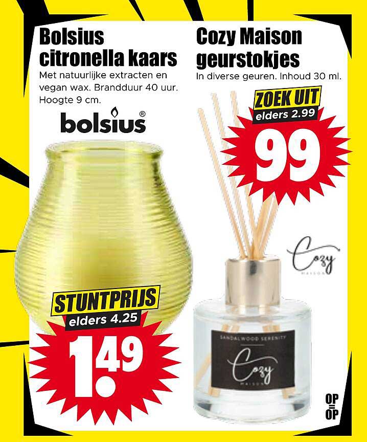 Bolsius citronella kaars