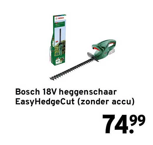 Bosch 18V heggenschaar EasyHedgeCut (zonder accu)