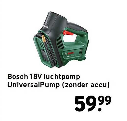Bosch 18V luchtpomp UniversalPump (zonder accu)