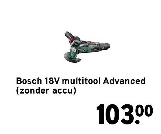 Bosch 18V multitool Advanced (zonder accu)
