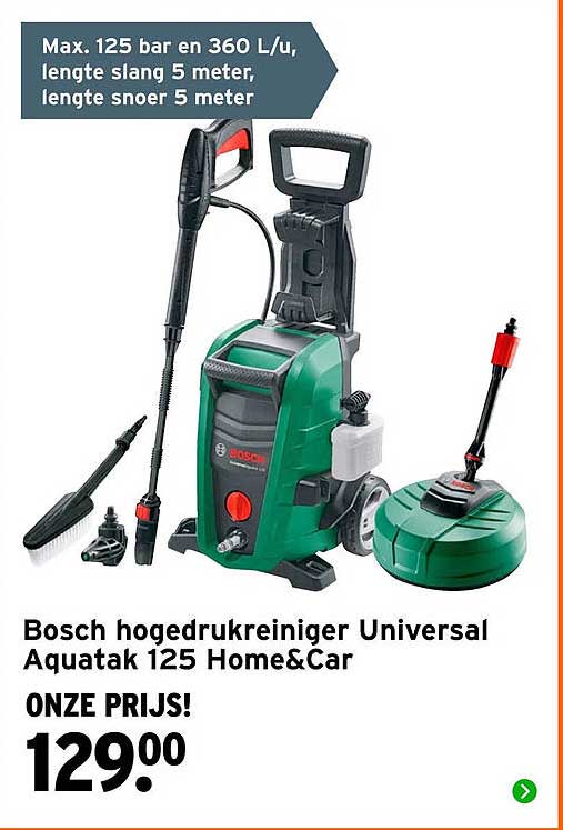 Bosch hogedrukreiniger Universal Aquatak 125 Home&Car