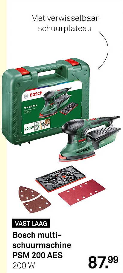 Bosch multi-schuurmachine PSM 200 AES