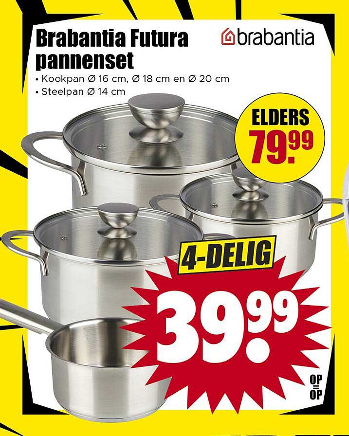 Brabantia Futura pannenset 4-delig