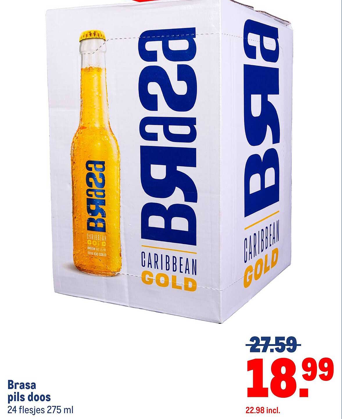 Brasa pils doos 24 flesjes 275 ml