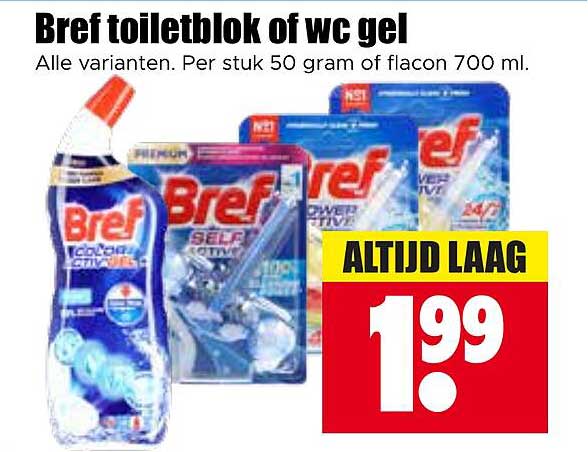 Bref toiletblok of wc gel