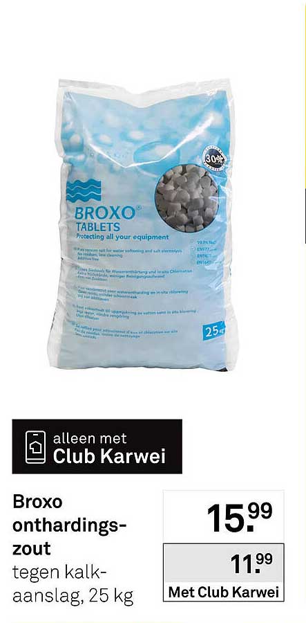 Broxo onthardingszout tegen kalkaanslag, 25 kg