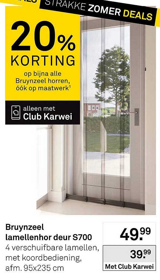 Bruynzeel lamellenhor deur S700 20% KORTING