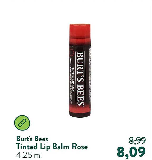 Burt’s Bees Tinted Lip Balm Rose 4.25 ml
