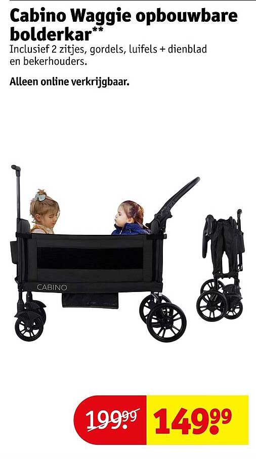 Cabino Waggie opvouwbare bolderkar**