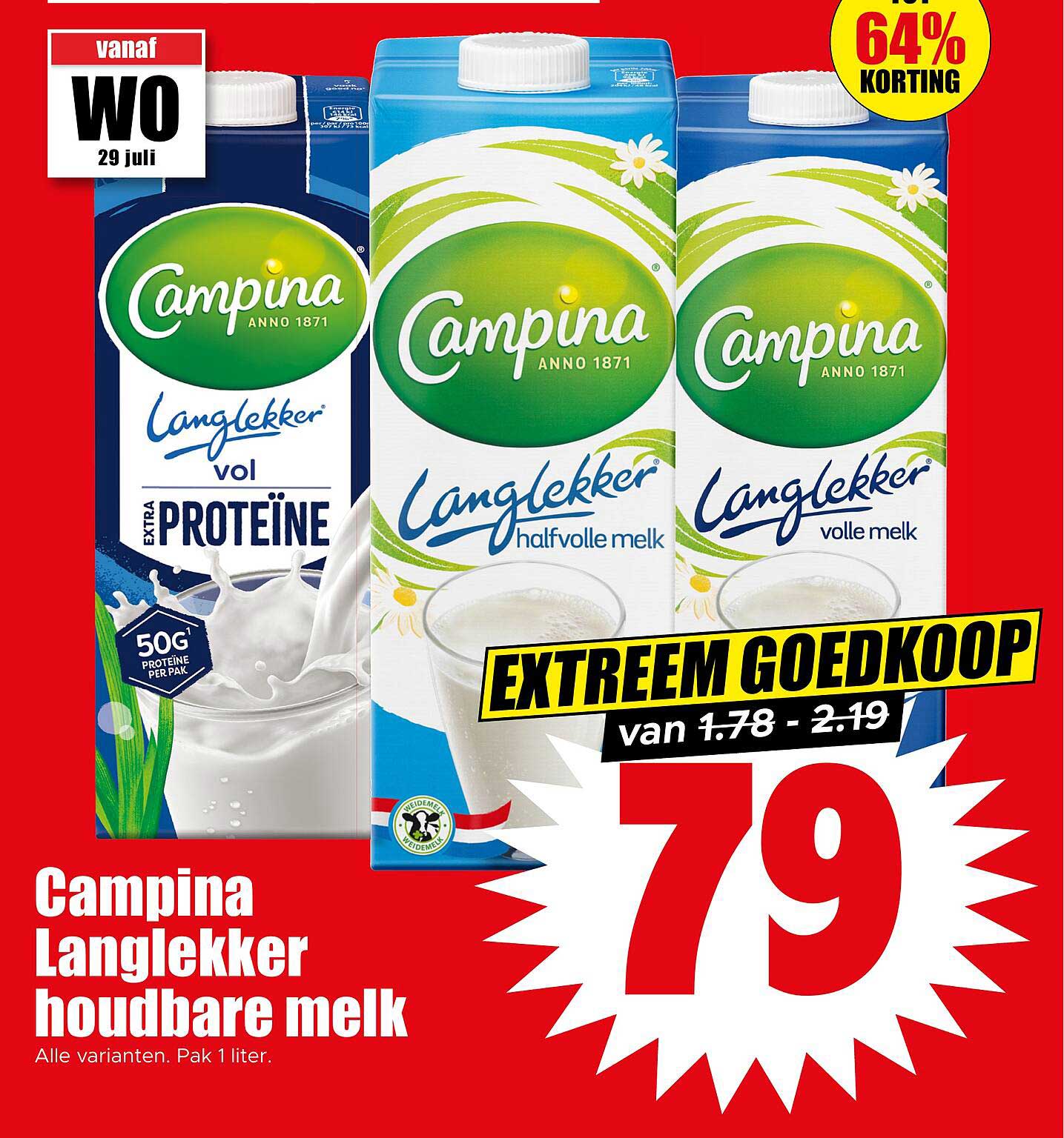 Campina Langlekker houdbare melk