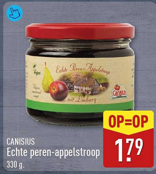 CANISIUS Echte peren-appelstroop 330 g. OP=OP