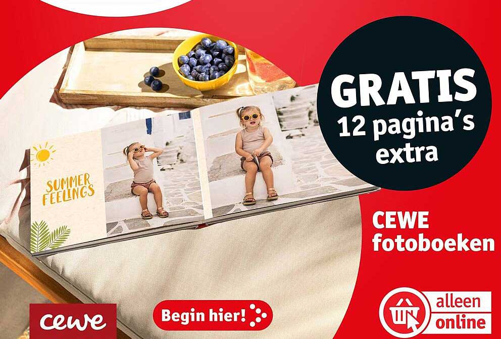 CEWE fotoboeken GRATIS 12 pagina's extra