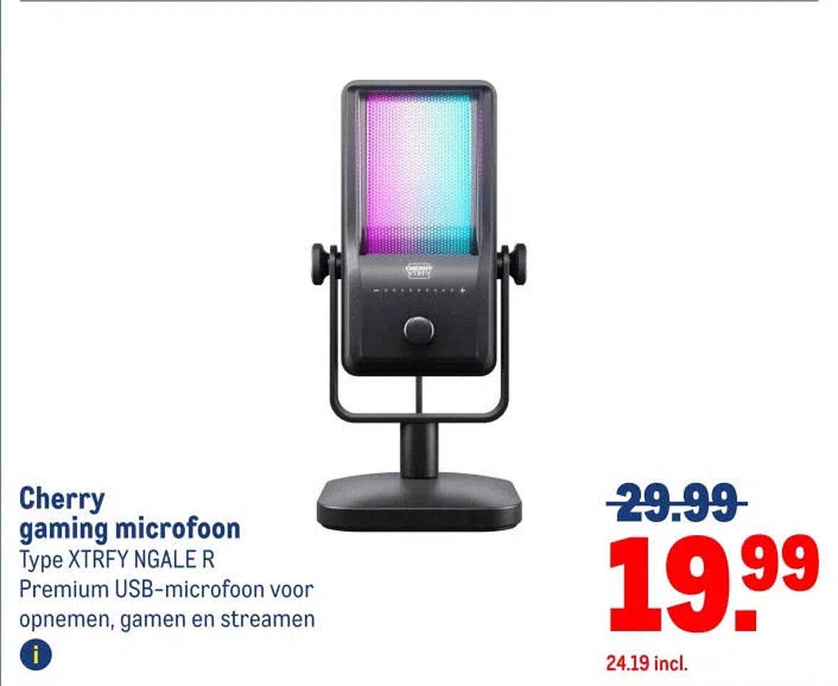 Cherry gaming microfoon Type XTRFY NGALE R