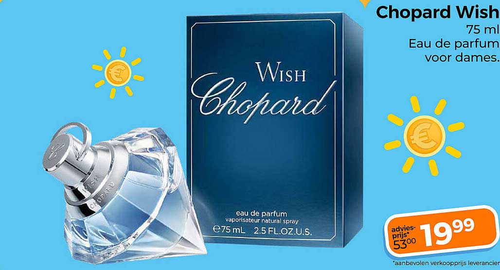 Chopard Wish 75 ml Eau de parfum voor dames.
