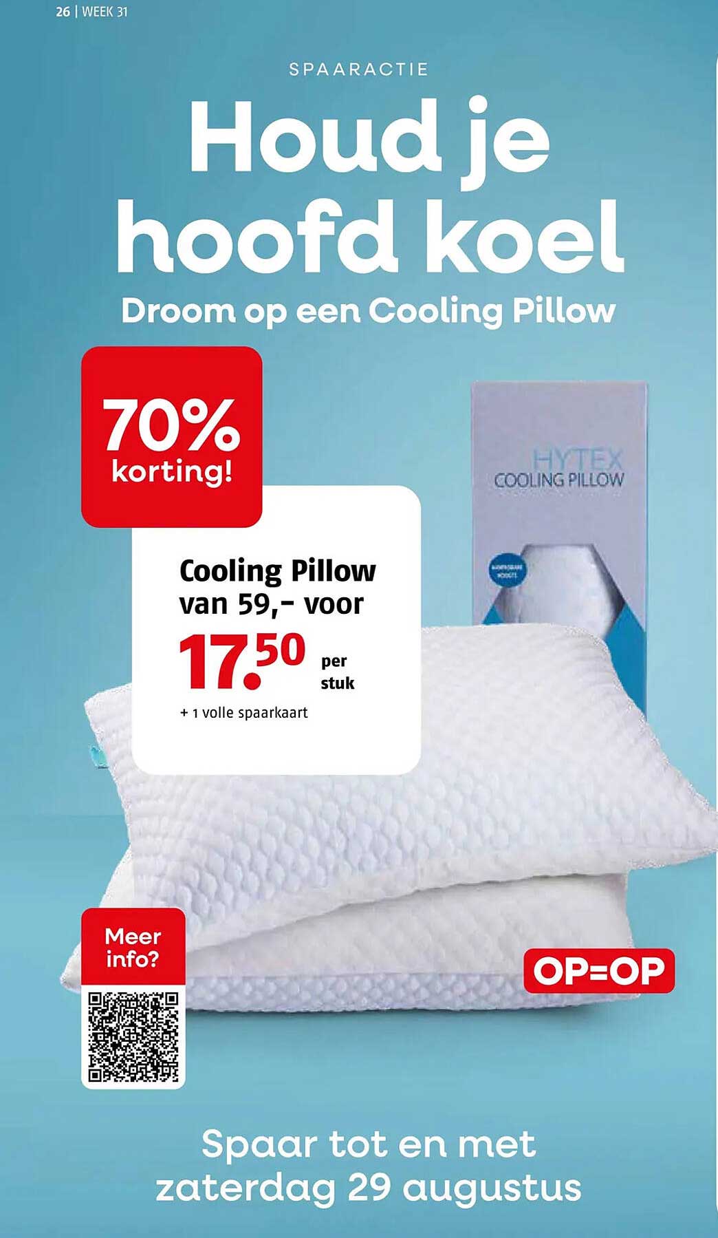 Cooling Pillow 70% korting!
