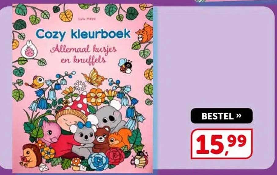 Cozy kleurboek – Allemaal kusjes en knuffels