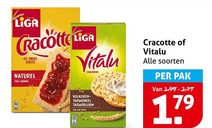 Cracotte of Vitalu Alle soorten PER PAK