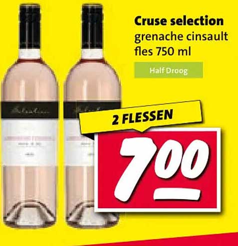 Cruse selection grenache cinsault fles 750 ml Half Droog 2 FLESSEN