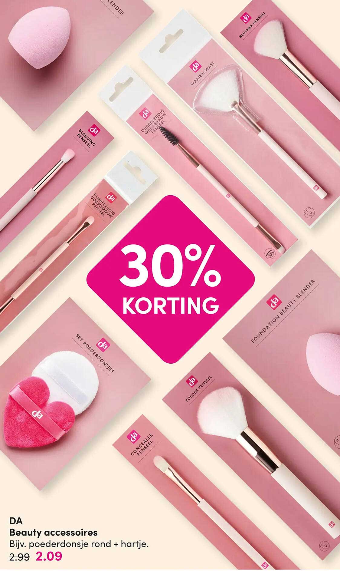 DA Beauty accessoires 30% KORTING