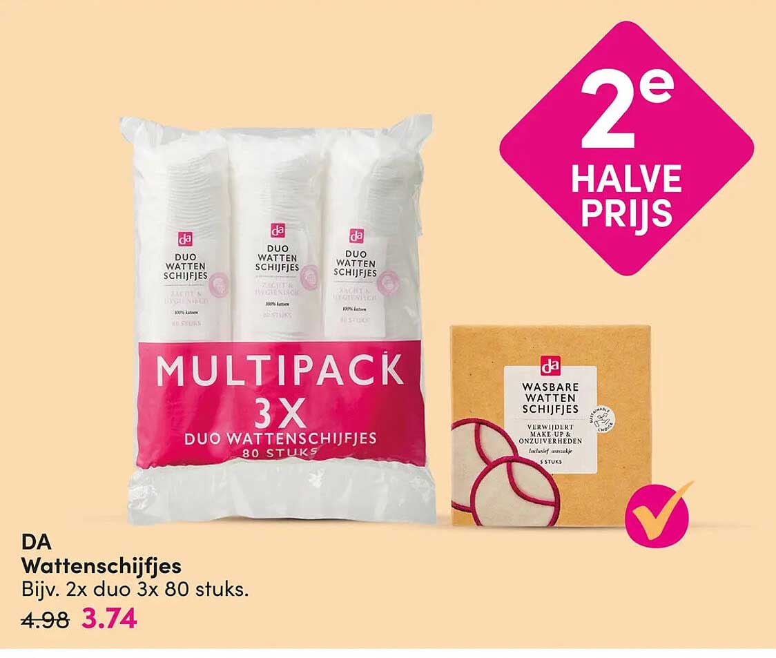 DA Wattenschijfjes 2e halve prijs
