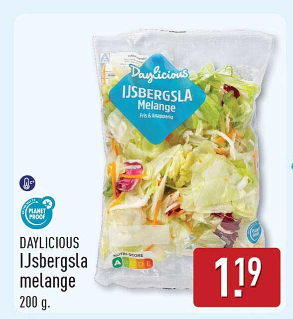 Dailicious IJsbergsla melange 200 g.