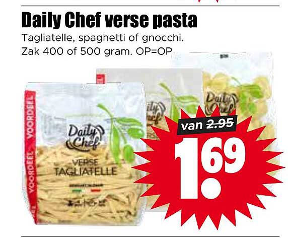 Daily Chef verse pasta