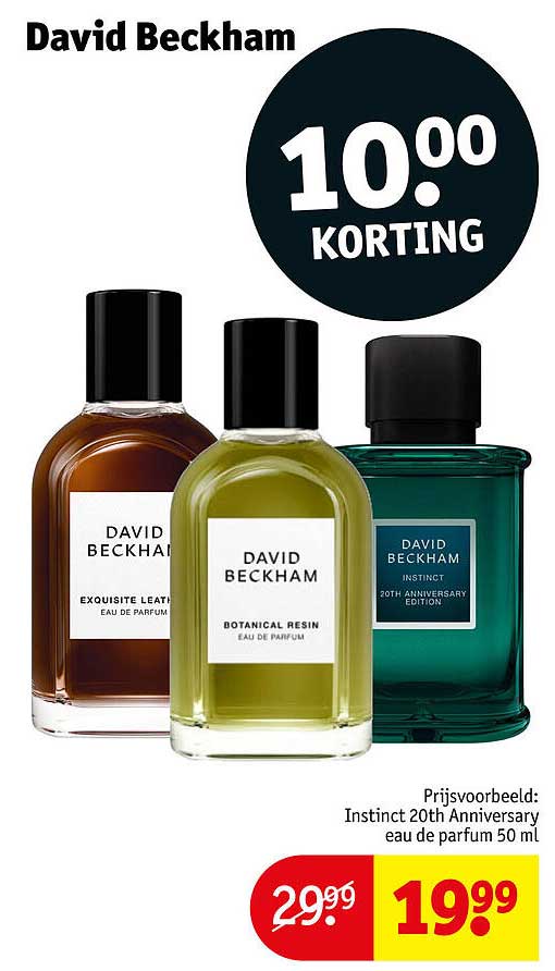 David Beckham 10,00 korting