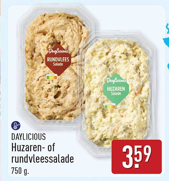 Daylicious Huzaren- of rundvleessalade 750 g
