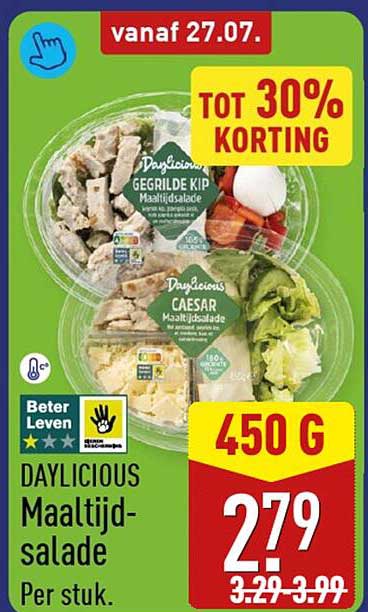 DAYLICIOUS Maaltijdsalade TOT 30% KORTING