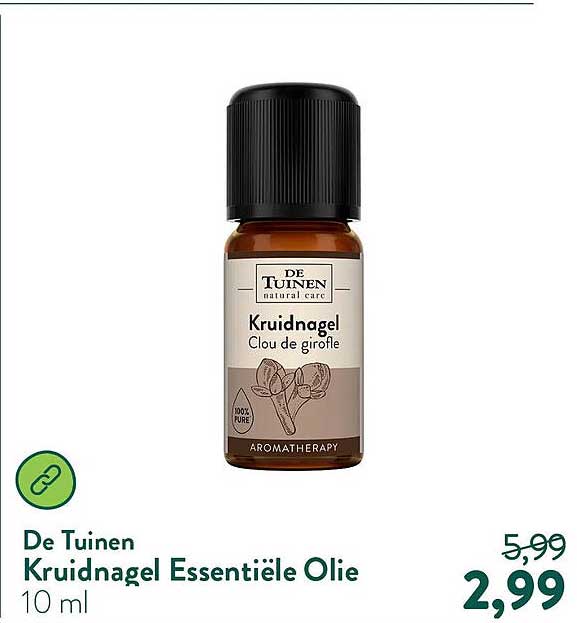 De Tuinen Kruidnagel Essentiële Olie