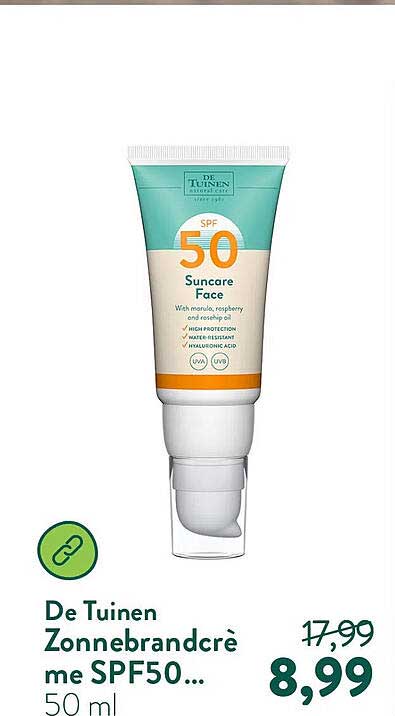 De Tuinen Zonnebrandcrème SPF50... 50 ml