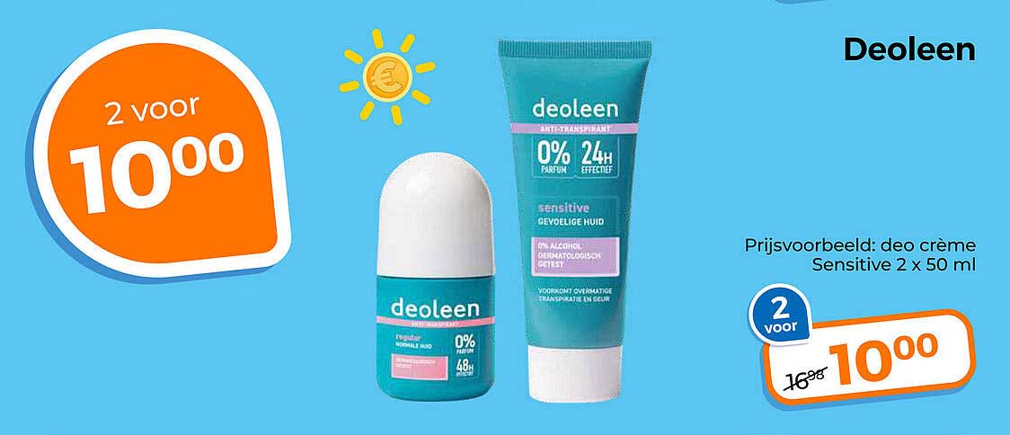 Deoleen 2 voor 10.00