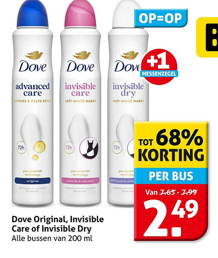 Dove Original, Invisible Care of Invisible Dry