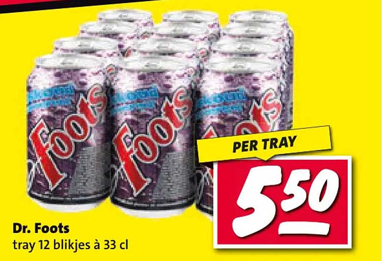 Dr. Foots tray 12 blikjes à 33 cl