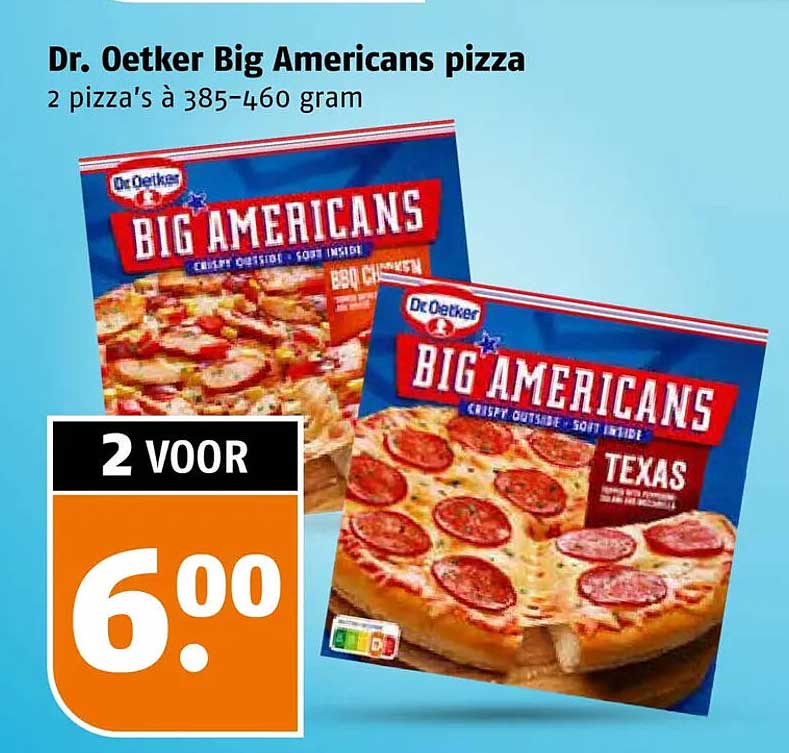 Dr. Oetker Big Americans pizza
