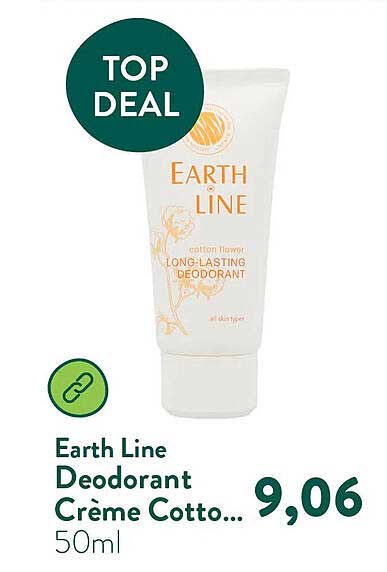 Earth Line Deodorant Crème Cotto...