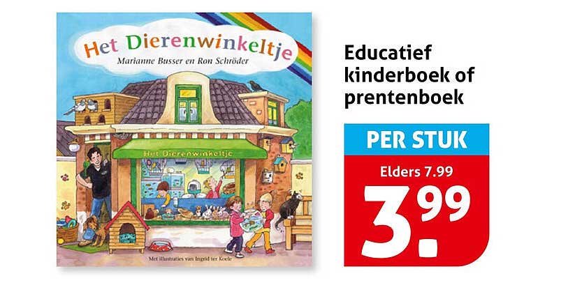 Educatief kinderboek of prentenboek