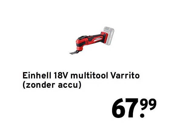 Einhell 18V multitool Varrito (zonder accu)