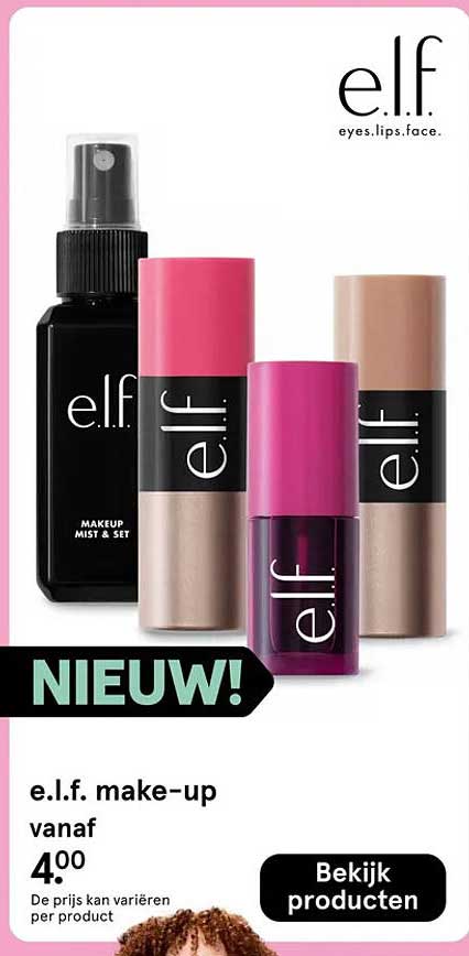 e.l.f. make-up vanaf