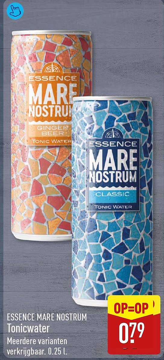 ESSENCE MARE NOSTRUM Tonicwater Meerdere varianten verkrijgbaar. 0.25 l. OP=OP