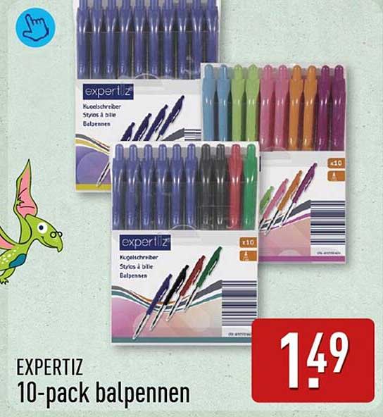 EXPERTIZ 10-pack balpennen