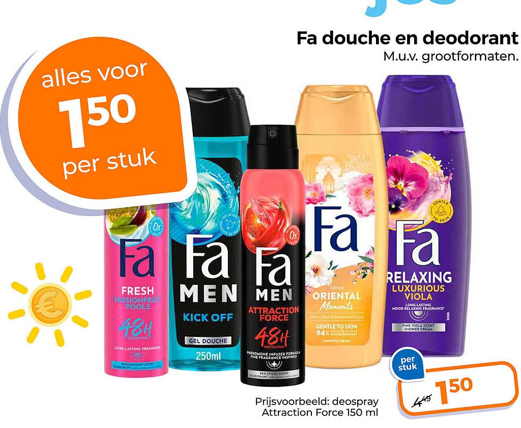 Fa douche en deodorant