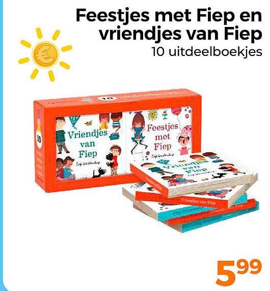 Feestjes met Fiep en vriendjes van Fiep 10 uitdeelboekjes