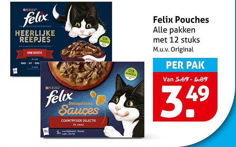 Felix Pouches Alle pakken met 12 stuks M.u.v. Original PER PAK