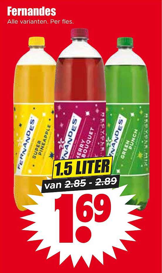 Fernandes Alle varianten. Per fles. 1.5 liter