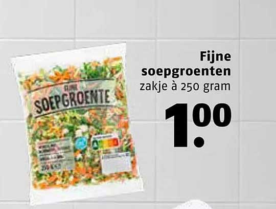 Fijne soepgroenten zakje à 250 gram